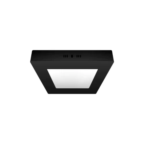 Plafón LED 6W Negro Cuadrado Cálido Macroled - Imagen 2