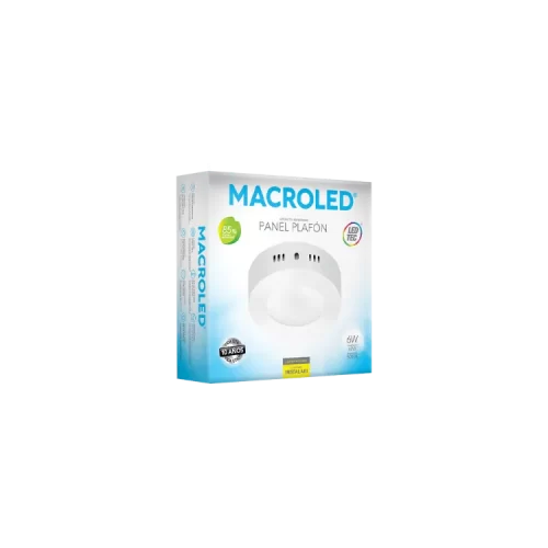 Plafón LED 6W Blanco Redondo Frío Macroled Plafón LED 6W Blanco Redondo Frío Macroled - Imagen 2