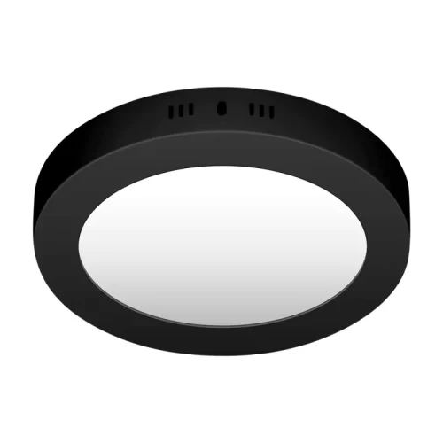 Plafón LED 12W Negro Redondo Frío Macroled - Imagen 2
