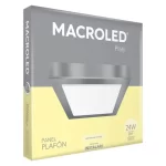 Plafón LED 18W Platil Cuadrado Cálido Macroled