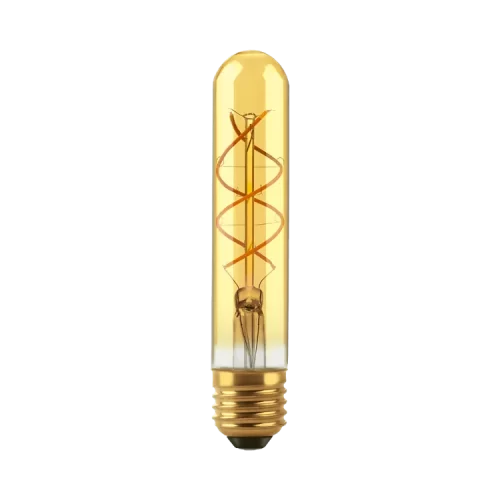 Lámpara LED 5W Vintage Tubular T 30 Golden Macroled