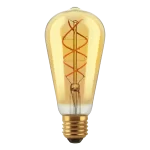 Lámpara LED 5W Vintage Tubular T 30 Golden Macroled