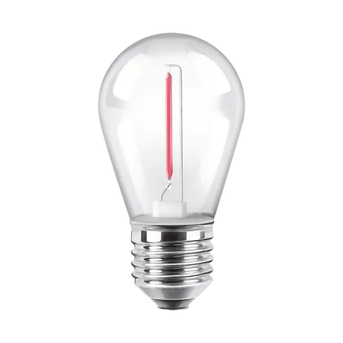 Lámpara LED 1W Filamento Rojo Macroled