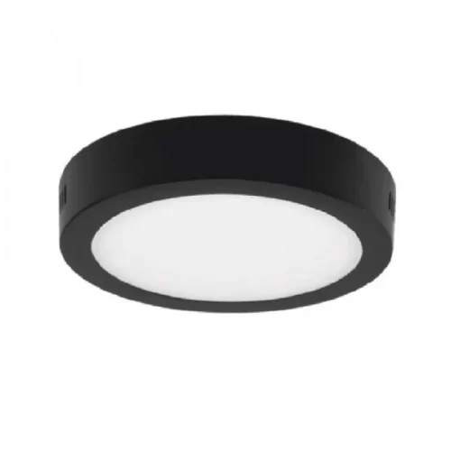 Plafón LED 12W Negro Redondo Cálido Macroled - Imagen 2