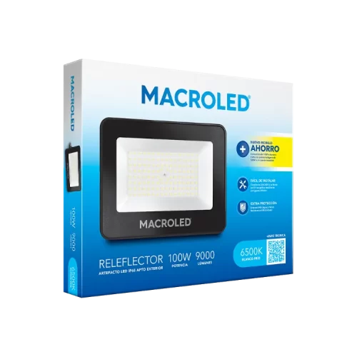 Proyector LED 100W IP 65 80 Lú/w Macroled - Imagen 3