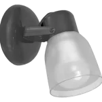 Aplique 1 Luz Base Red Blanco Tulip Polica Spotli San Justo