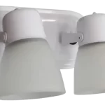 Aplique 1 Luz Base Redonda Acero Tulip Policarbo San Justo