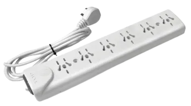 Zapatilla 6 Tomas Mult 1.5 M Cable con Llave TAAD